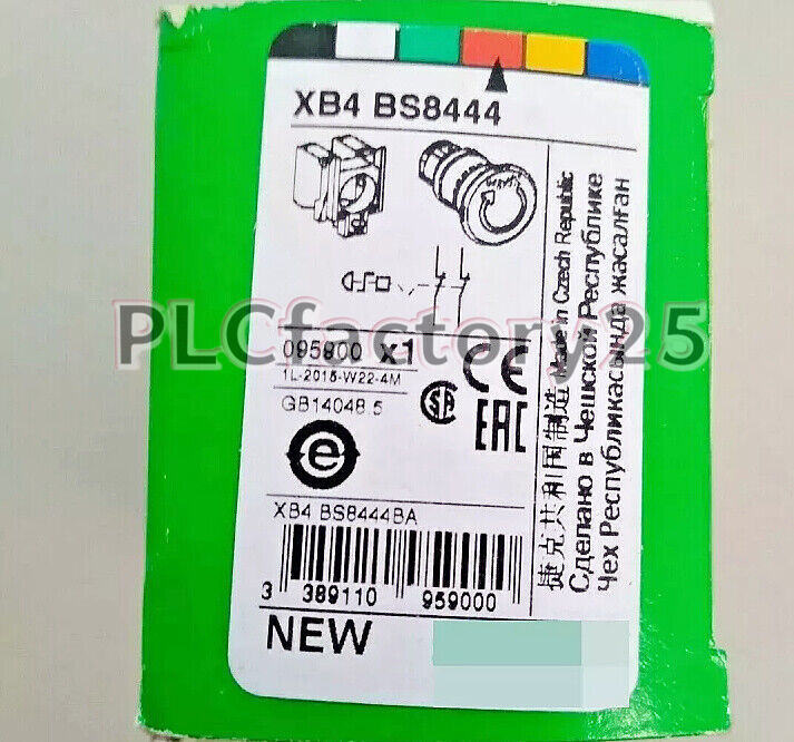 1PCS New In Box Schneider XB4BS8444 emergency stop button switch Fast Shipping