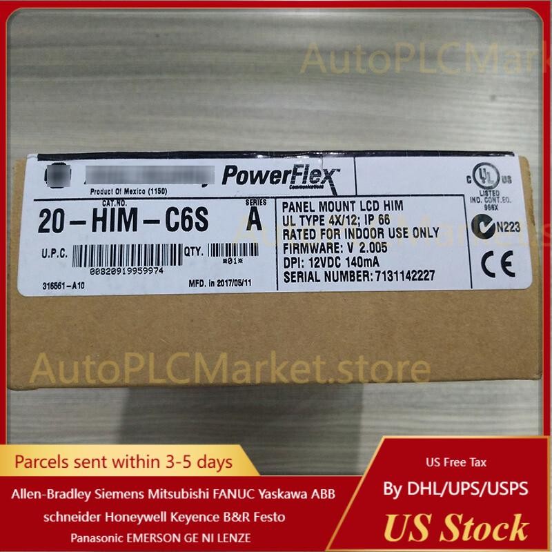 20-HIM-C6S Panel Mount LCD Motor Control 20HIMC6S New Allen-Bradley US Free Tax