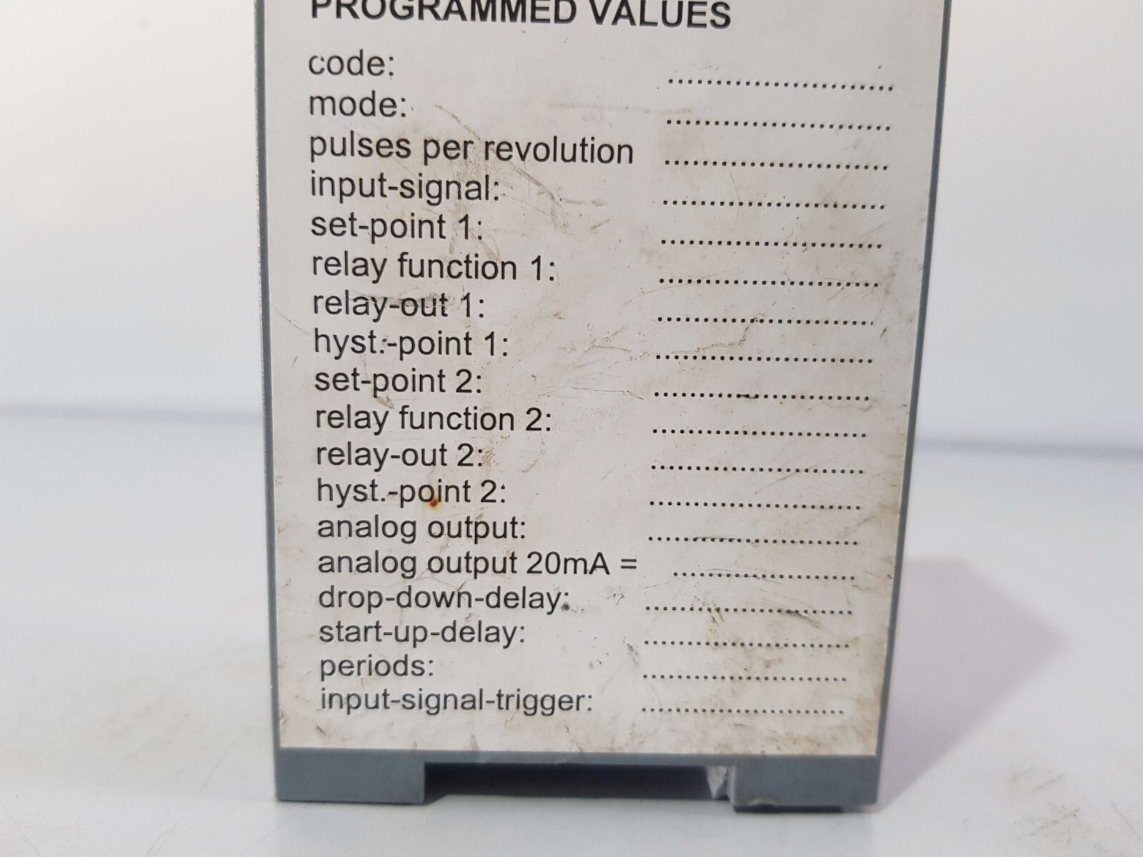 RHEINTACHO 5823.200 PROGRAMMABLE SPEED MONITOR