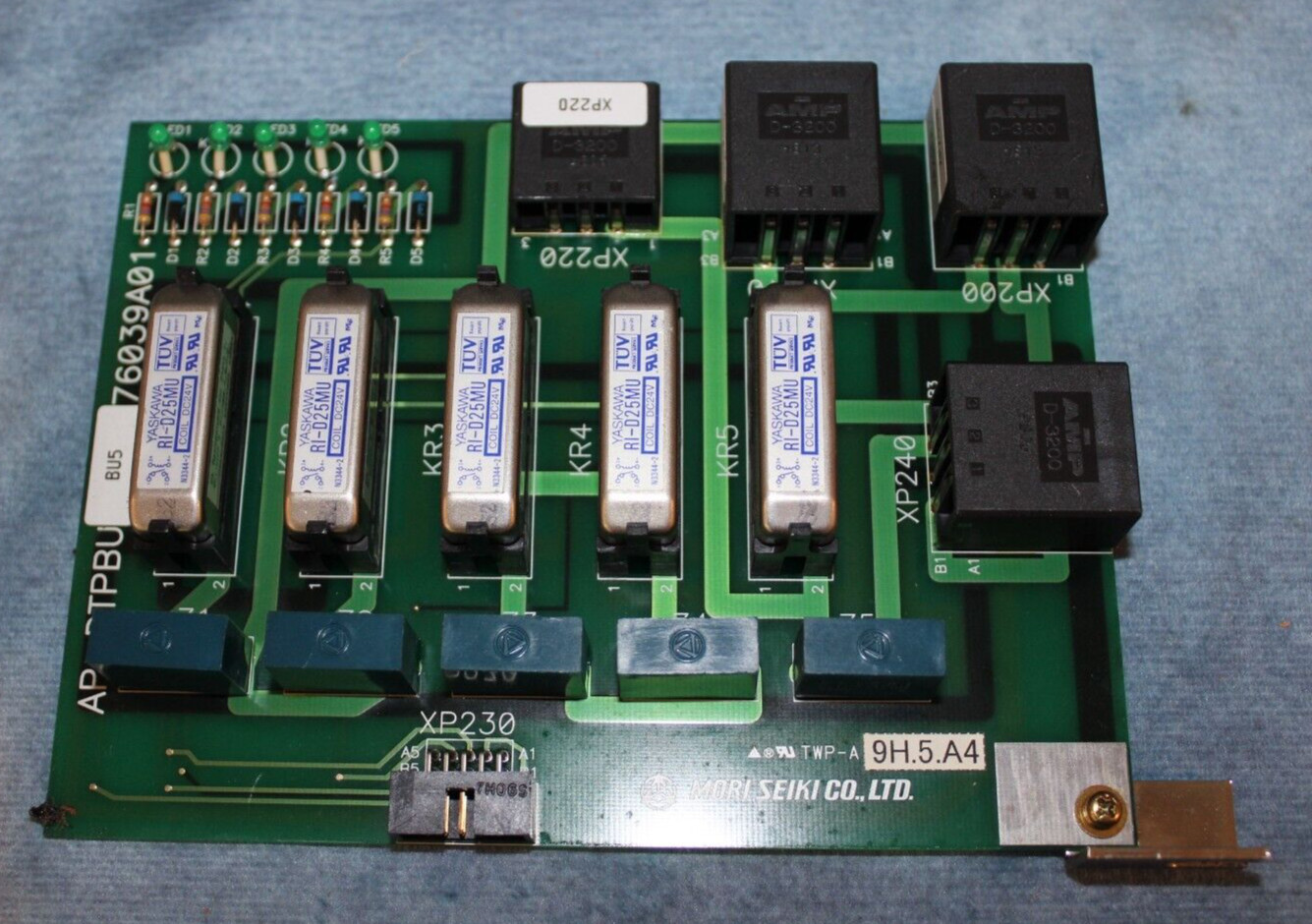 Mori Seiki AP-DTPBU BU5 E76039A01 Relay Board Card (6 Month Warranty)