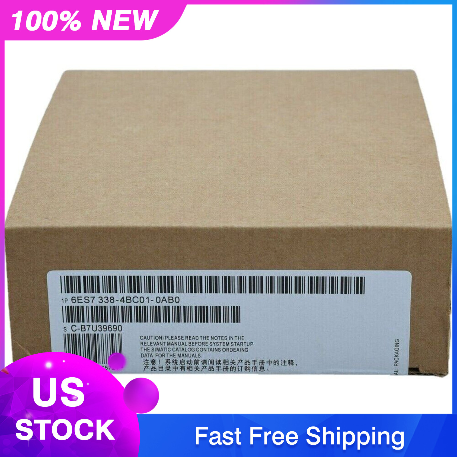 1PCS NEW SIEMENS 6ES7338-4BC01-0AB0 6ES7 338-4BC01-0AB0 338-4BC01