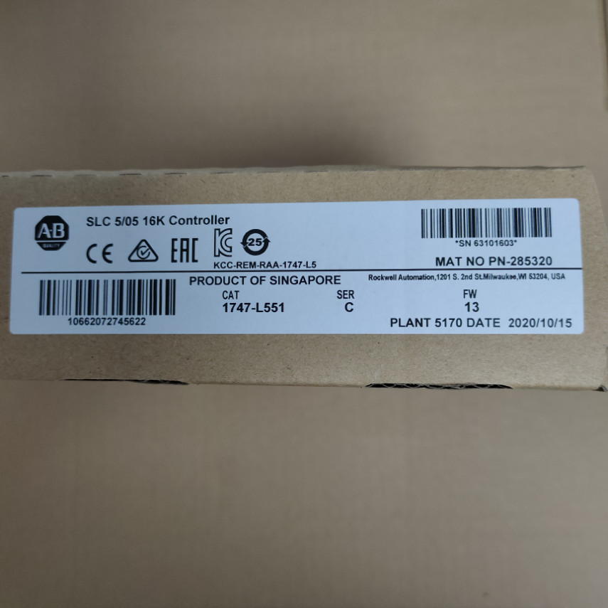 Sealed Allen-Bradley 1747-L551 SLC500 PLC CPU Processor Unit Module 1747-L551