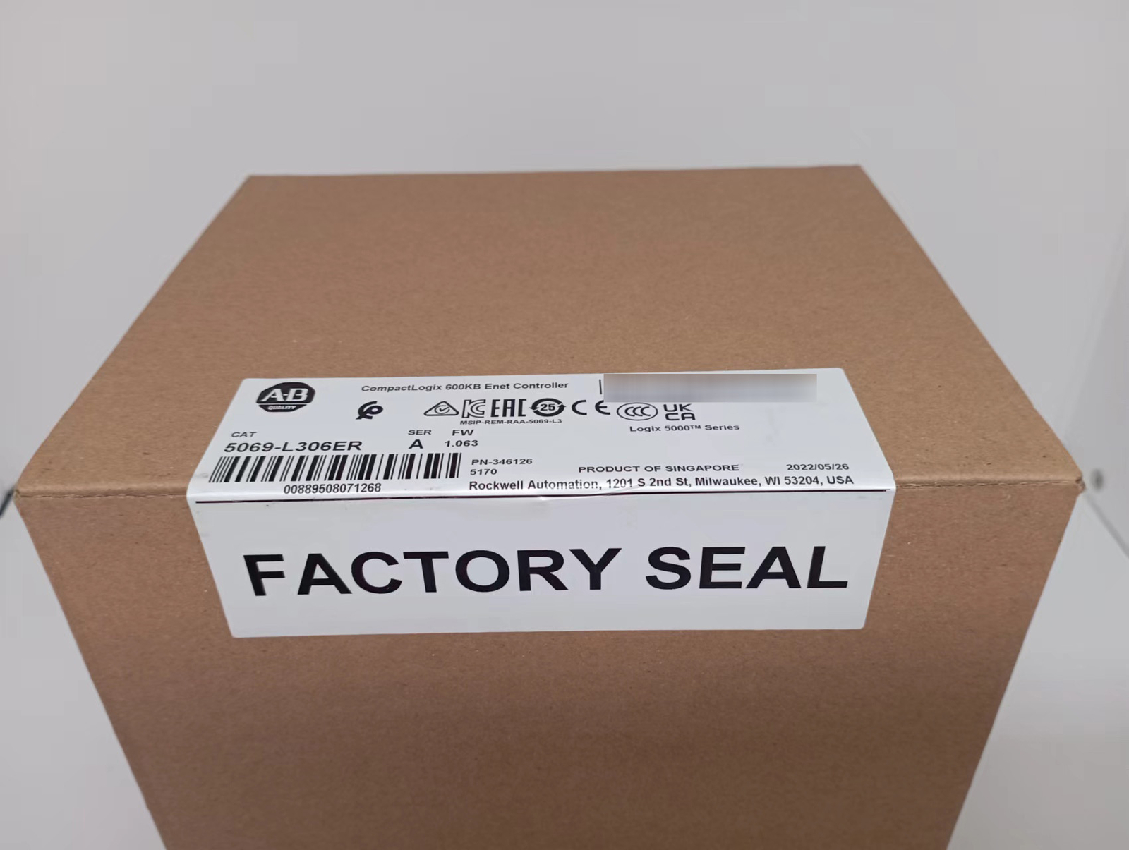 Allen-Bradley 5069-L306ER AB 5069L306ER CompactLogix 5380 Controller 600KB