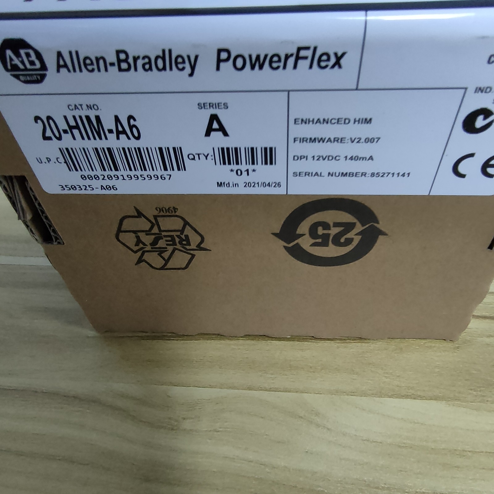 AB 20-HIM-A6 PoweFlex Enhanced HIM FW V2.007 12VFC New Sealed US Free Tax