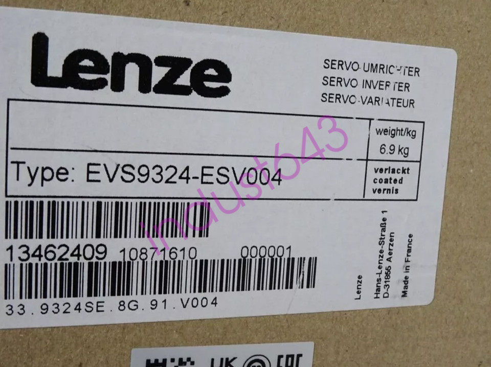 EVS9324-ESV004 NEW LENZE SERVO DRIVE EVS9324ESV004 With Safety Relay Terminals