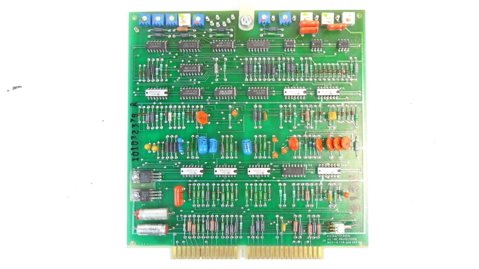Powerware / Exide 101072378 Rev A /118302390 AC-DC Protection Board PCB Assembly