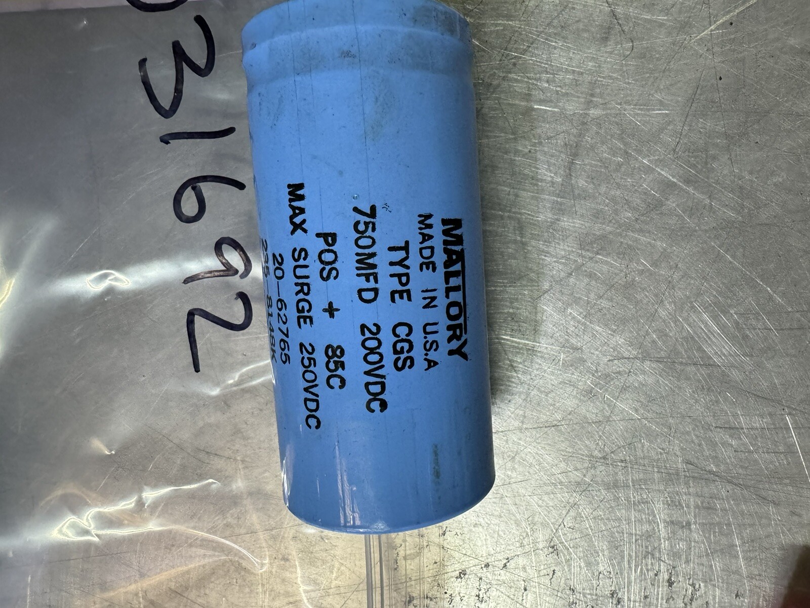 MILLER WELDER & FEEDER PARTS 031692 capacitor assembly Used Tested