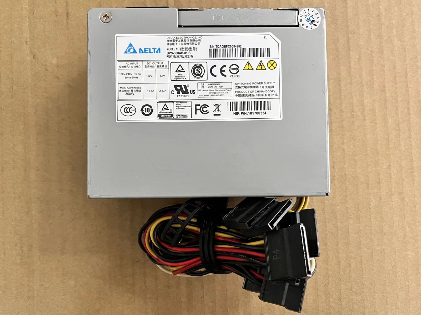 1PC Delta DPS-300AB-81B for Haikang POE hard disk recorder power supply