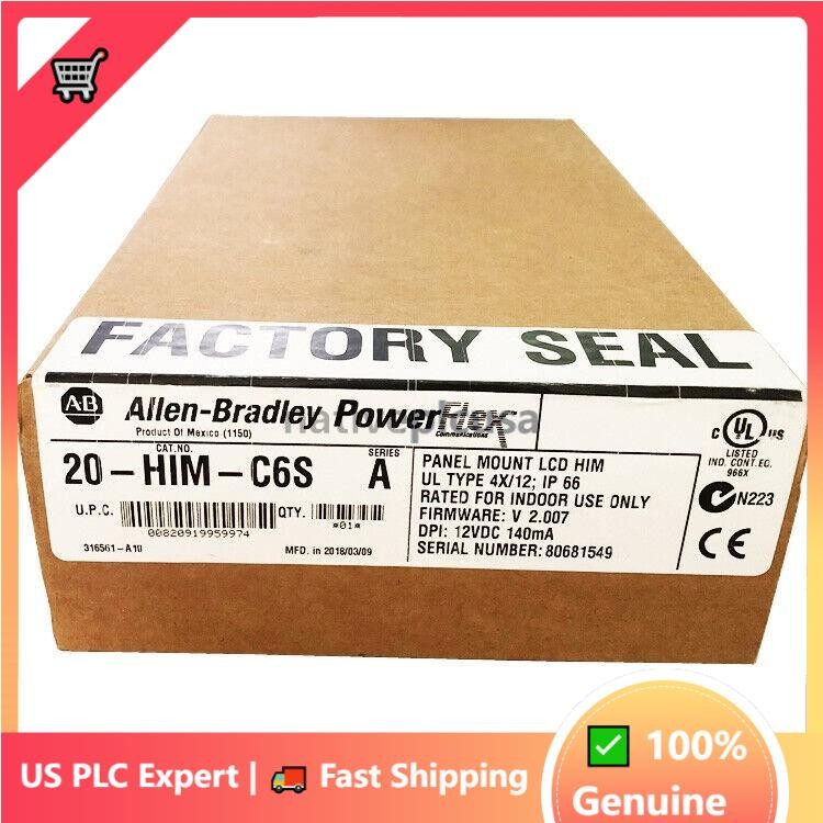 New Sealed AB 20-HIM-C6S PFlex 20 IP66-UL NemaType 4X-12 20HIMC6S US Free Tax