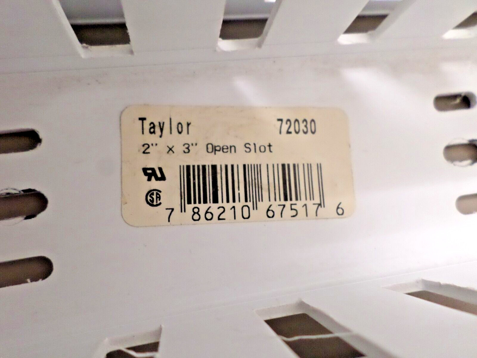 Taylor 72030 Open Slot 2″ x 3″ Wire Ducts / Lot of 6 Used Pieces