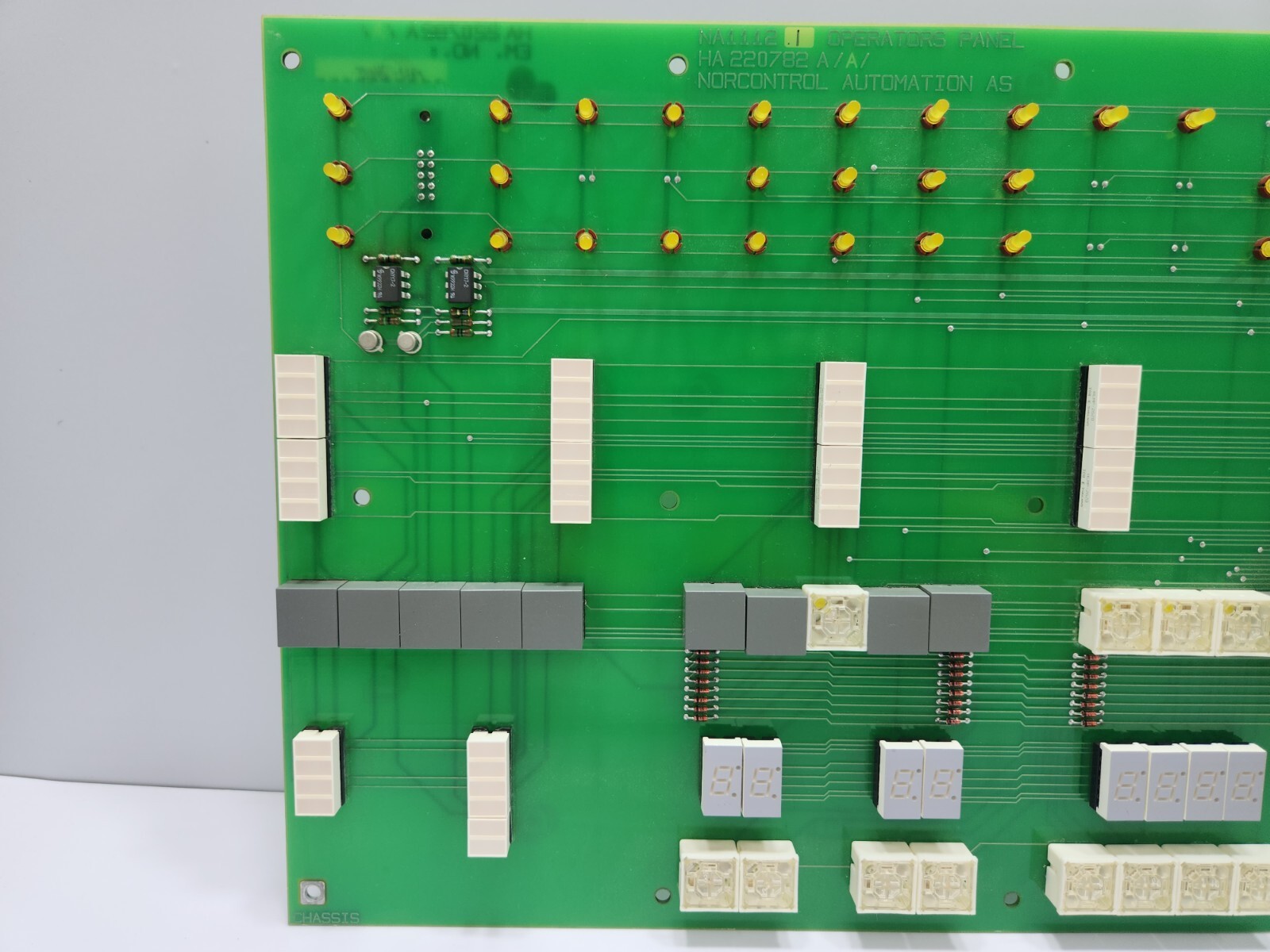 NORCONTROL NA1112.1 OPERATORS PANEL CARD HA220782A/A/