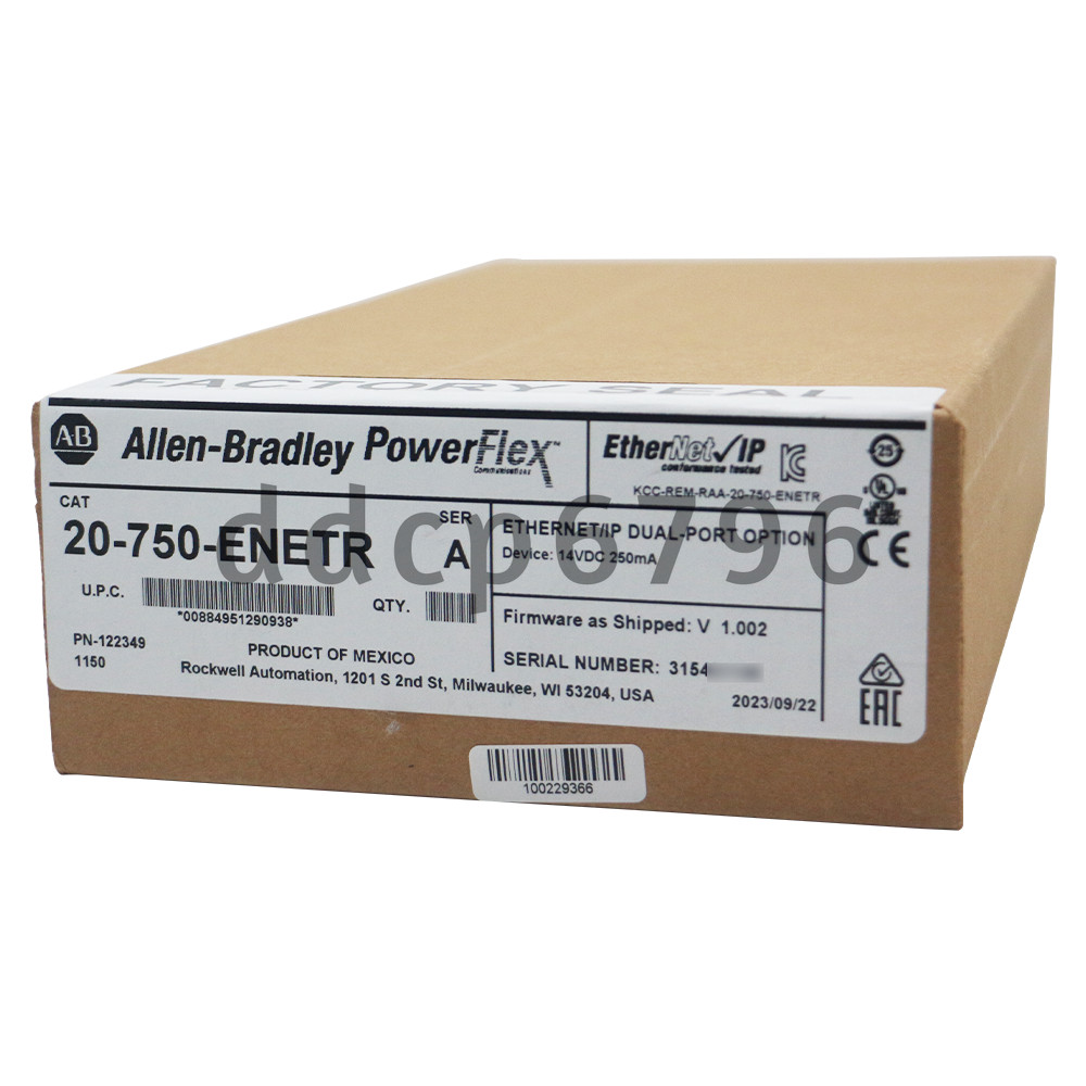 New Allen-Bradley 20-750-ENETR PowerFlex 750 EtherNet-IP Adapter AB 20-750-ENETR
