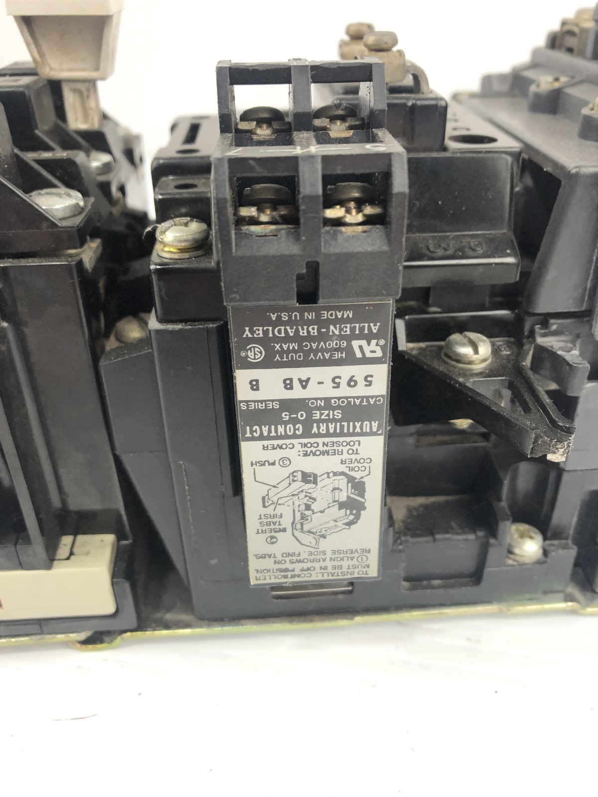 Allen Bradley 42185-800-01 Motor Controller Starter 595-AB Series B