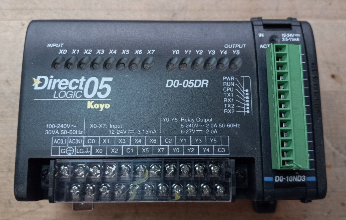 DIRECT LOGIC PLC D0-05DR + D0-10ND3 Module