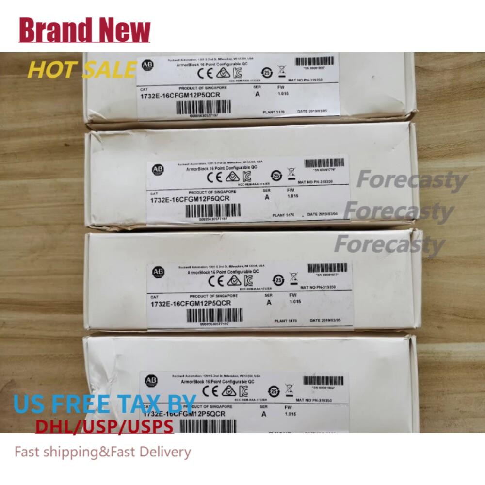 New Sealed Allen Bradley 1732E-16CFGM12P5QCR ArmorBlock 16 Point I/O