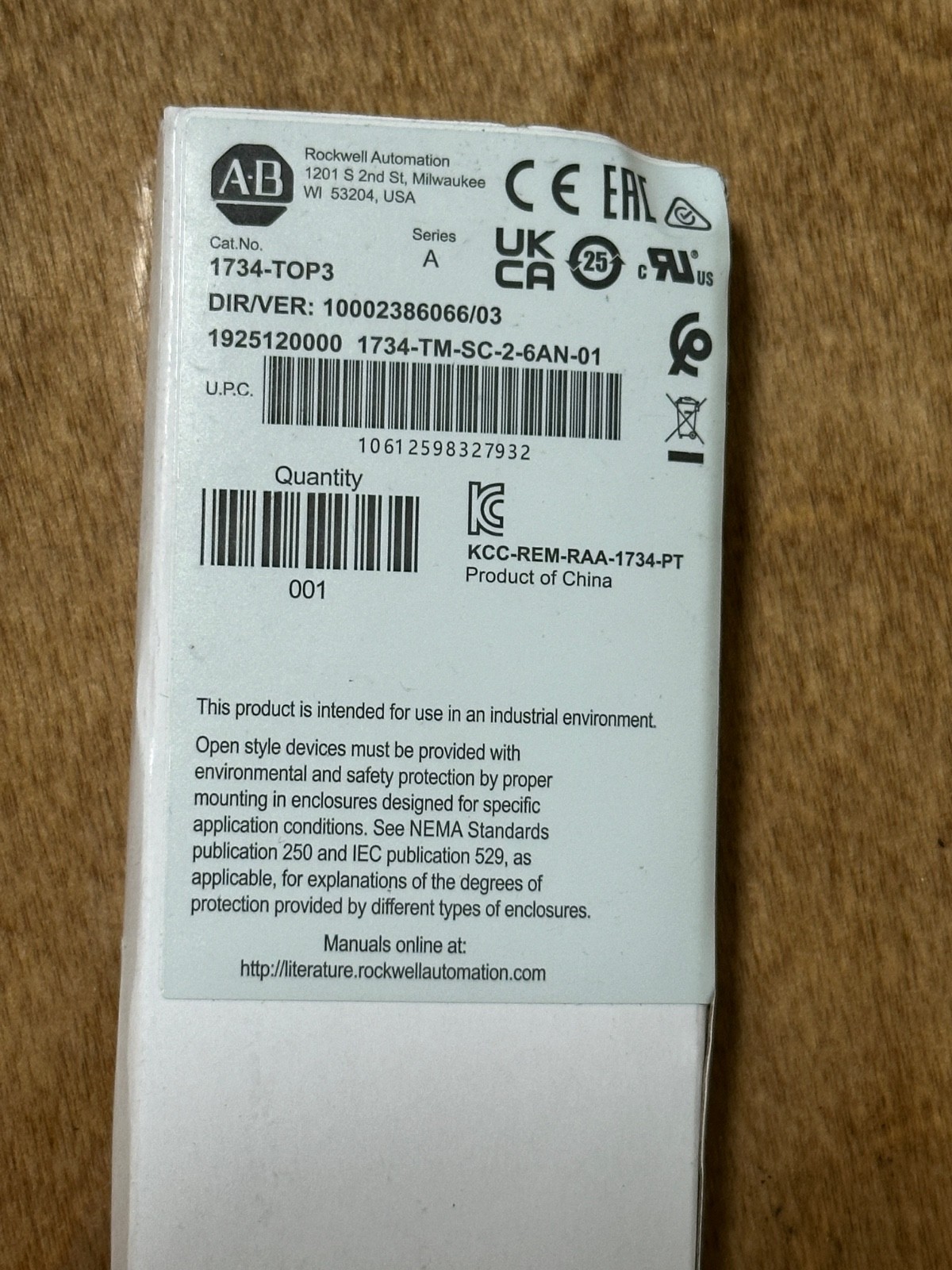Allen Bradley 1734-TOP3 **LOT OF 16* CHEAP!