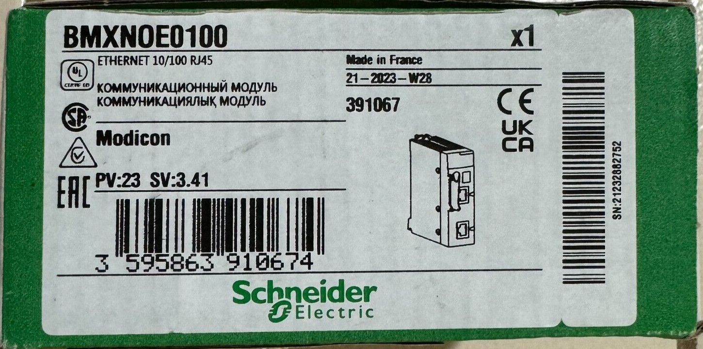 SCHNEIDER ELECTRIC MODICON BMXNOE0100 NEW