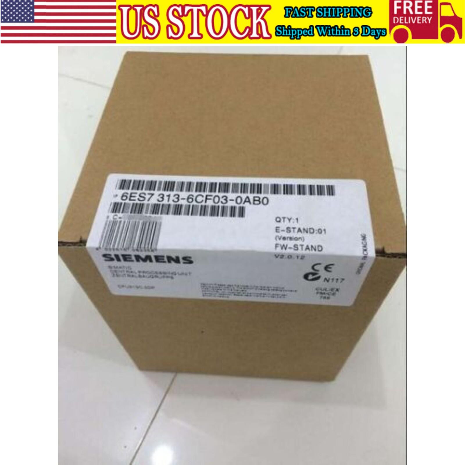 New Siemens Simatic S7-300 CPU313C-2 DP 6ES7313-6CF03-0AB0 6ES7 313-6CF03-0AB0