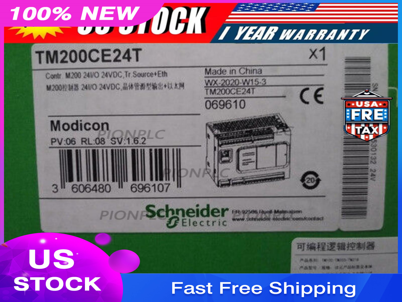 1PC New Schneider TM200CE24T PLC Module Expedited Shipping