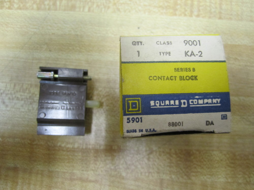 Square D 9001-KA2 Contact Block 9001KA2 88001 Series B
