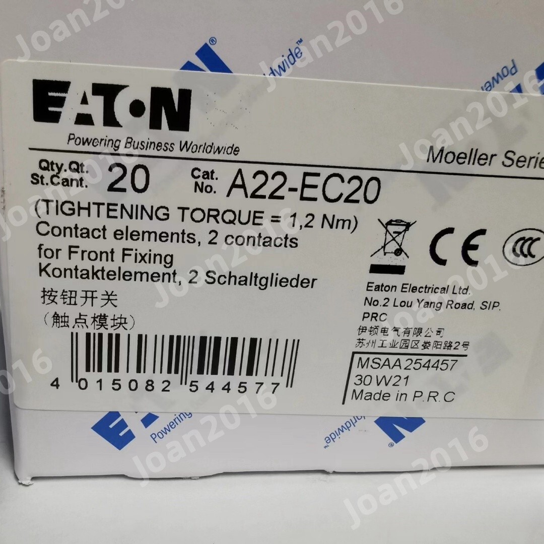 20pcs New EATON A22-EC20 Auxiliary contacts