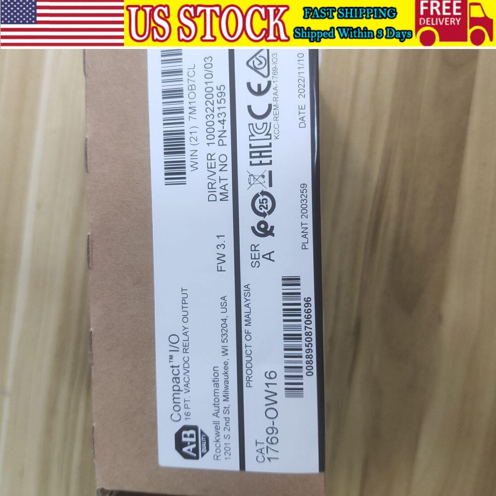 New Sealed Allen-Bradley 1769-OW16 CompactLogix Relay Output Module US Free Tax