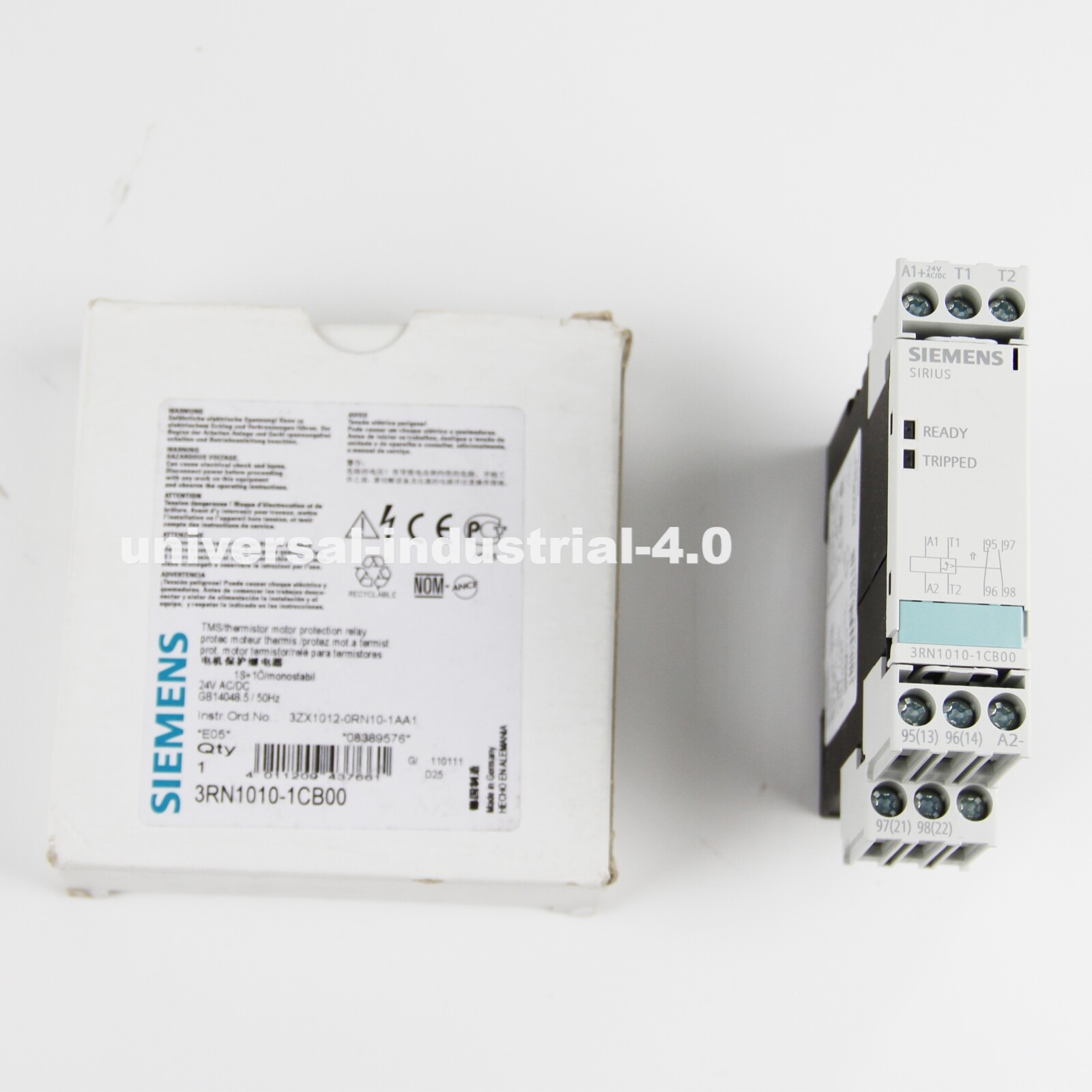 SIEMENS 3RN1010-1CB00 PLC STANDARD UNIT AUTO THERMISTOR MOTOR PROTECTION 24V NEW