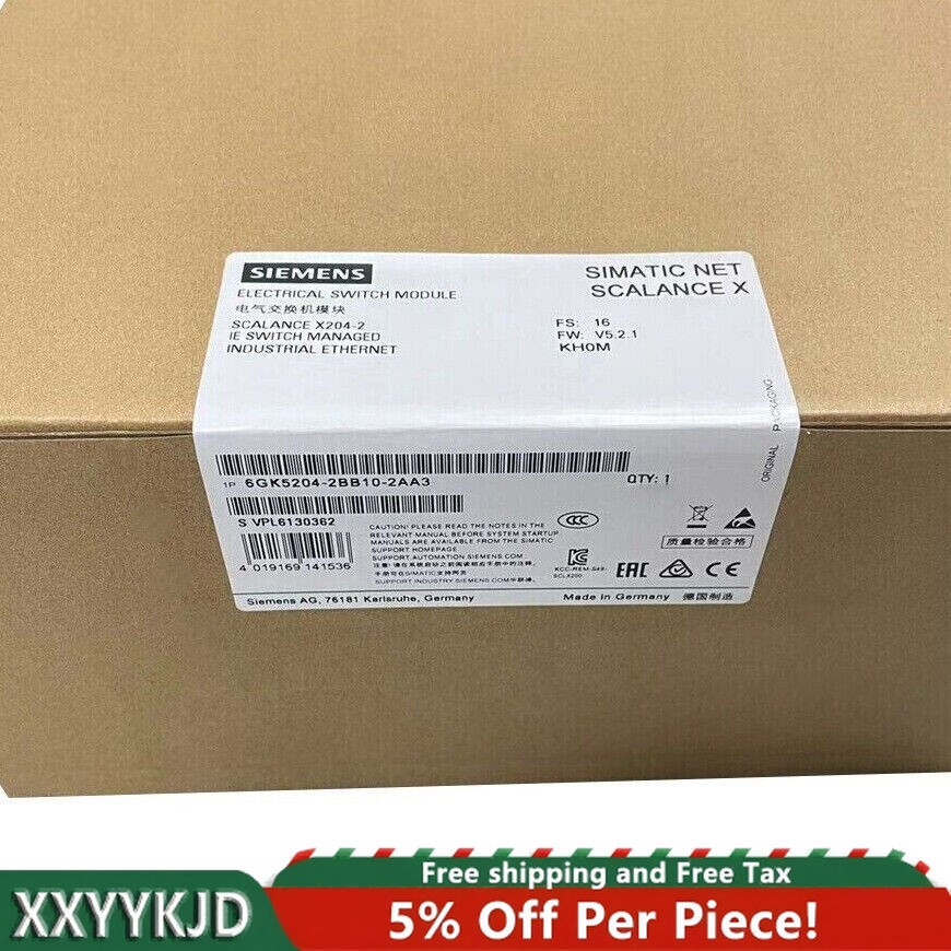6GK5204-2BB10-2AA3 New Siemens Ethernet Module 6GK5 204-2BB10-2AA3 Fast Delivery