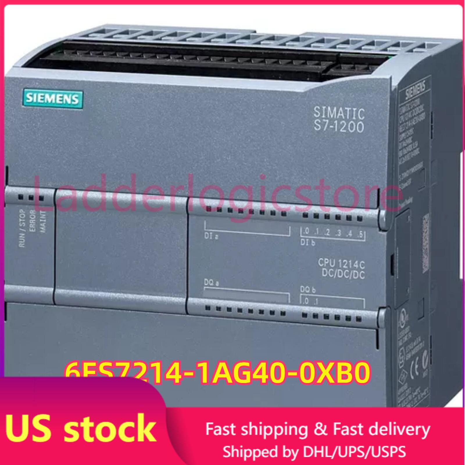 New Siemens 6ES7 214-1AG40-0XB0 SIMATIC S7-1200 CPU 1214C 6ES7214-1AG40-0XB0