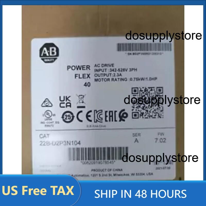 22B-D2P3N104 22BD2P3N104 NEW Allen Bradley PowerFlex 40 AC Drive US Free Tax