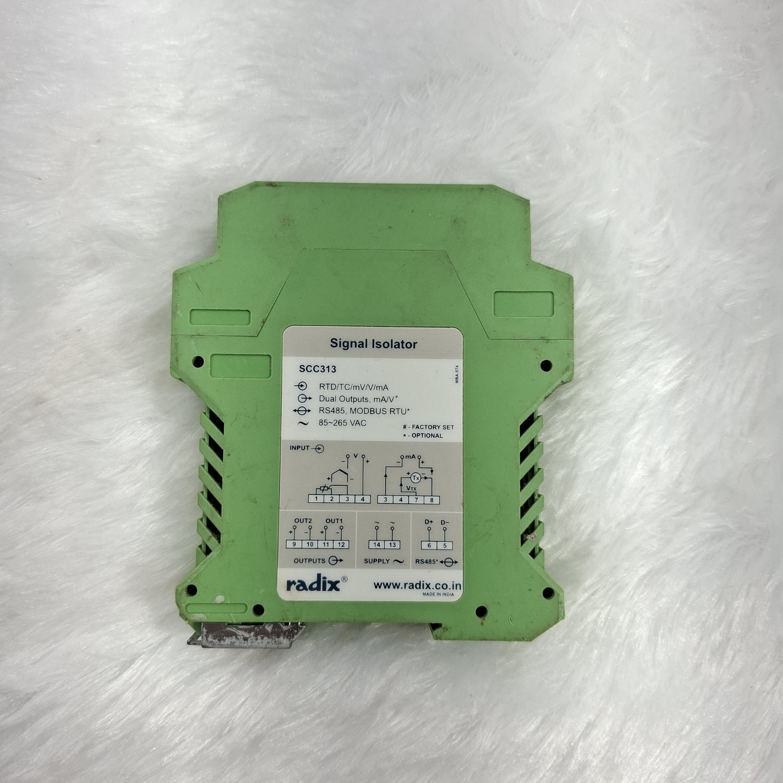 RADIX SCC313 SIGNAL ISOLATOR 85-265VAC SCC313 85-265 VAC FAST SHIP