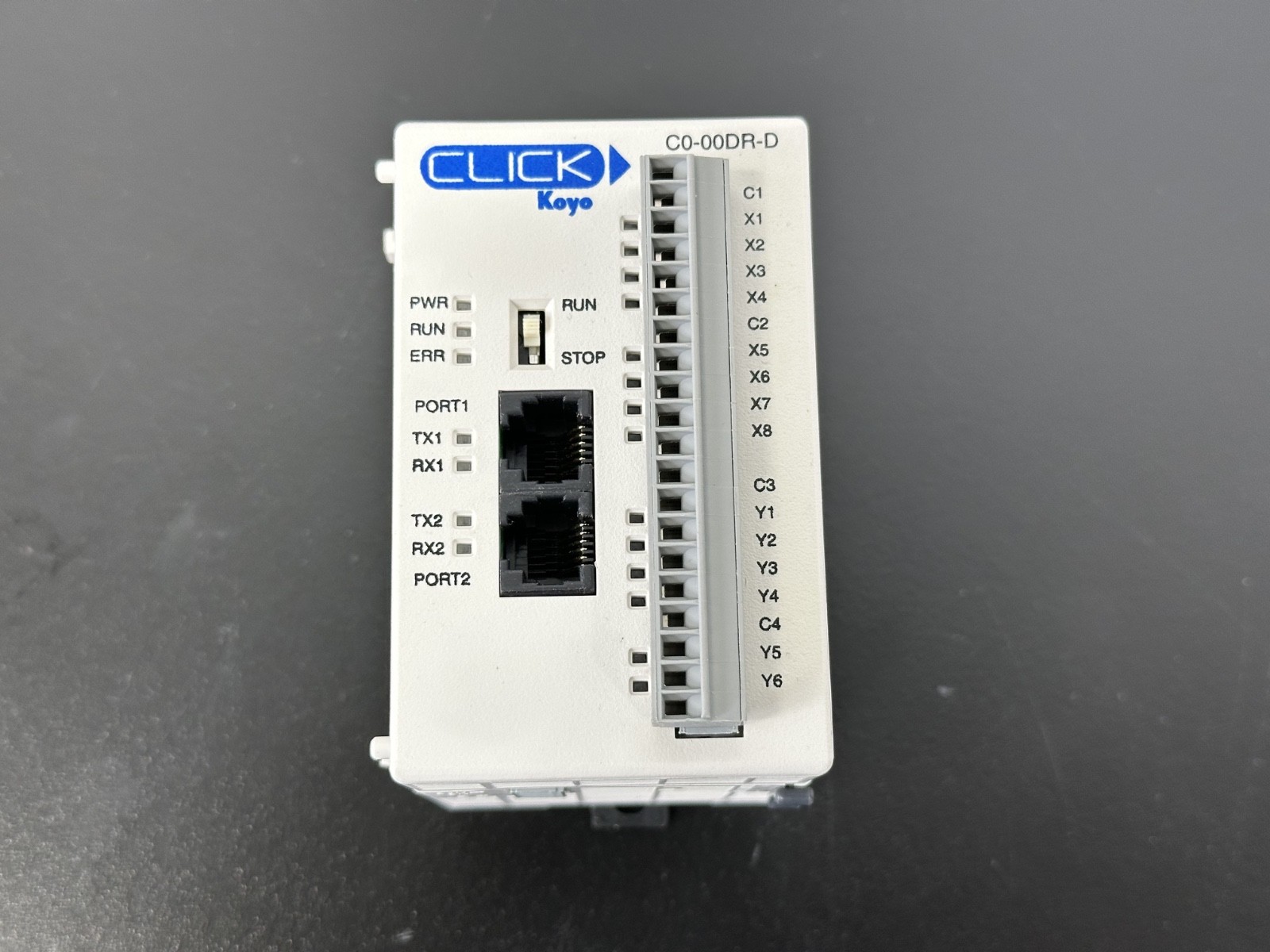 Koyo CLICK C0-00DR-D PLC CPU Controller 8 In 6 Relay Out Ethernet