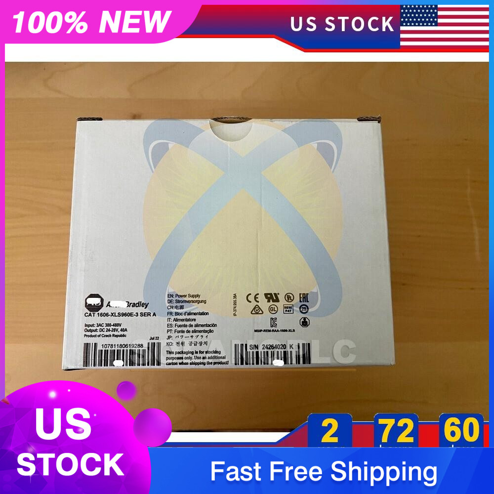 Allen-Bradley 1606-XLS960E-3 Power Supply 480V AC 3PH 24V DC 40amp US Free Tax