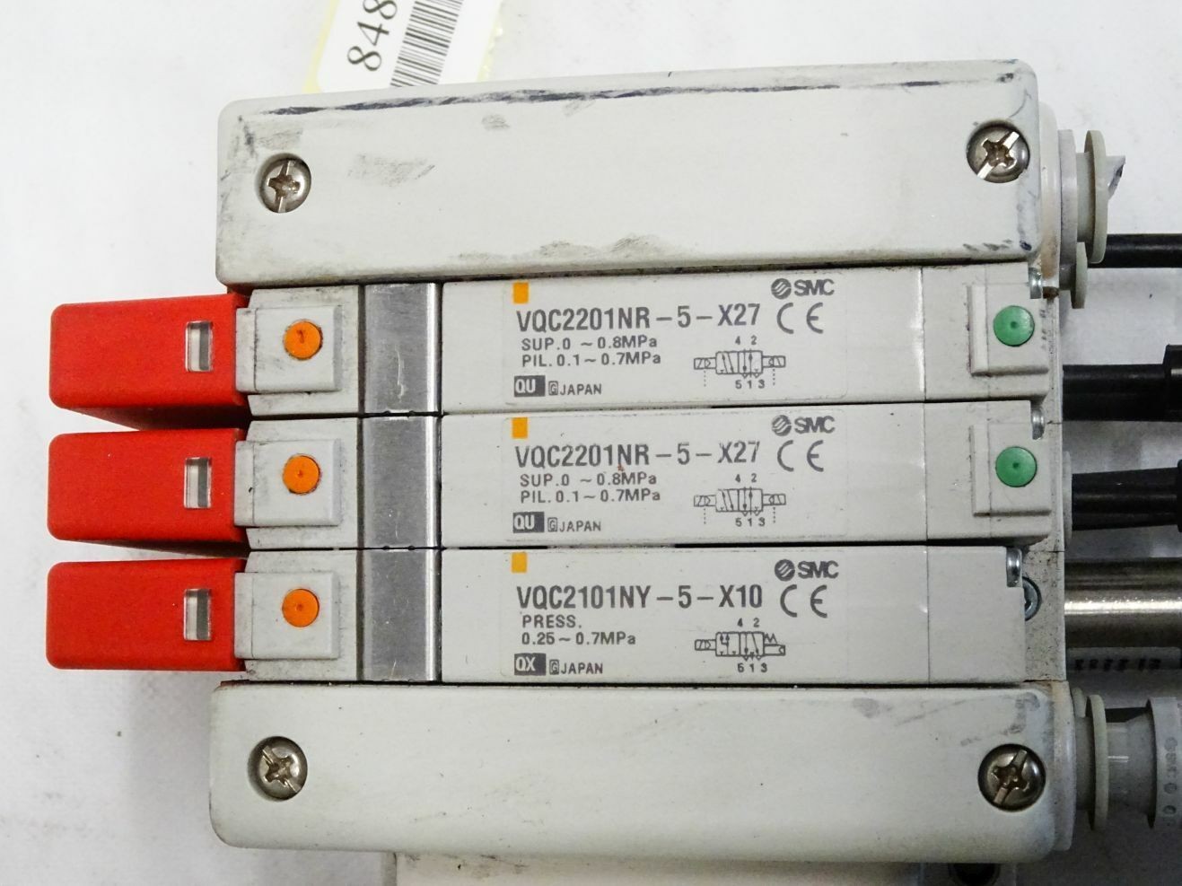 SMC EX245-SPR1-X165 + EX245-DX1-X36 + 2x VQC2201NR-5-X27 + VQC2101NY-5-X10
