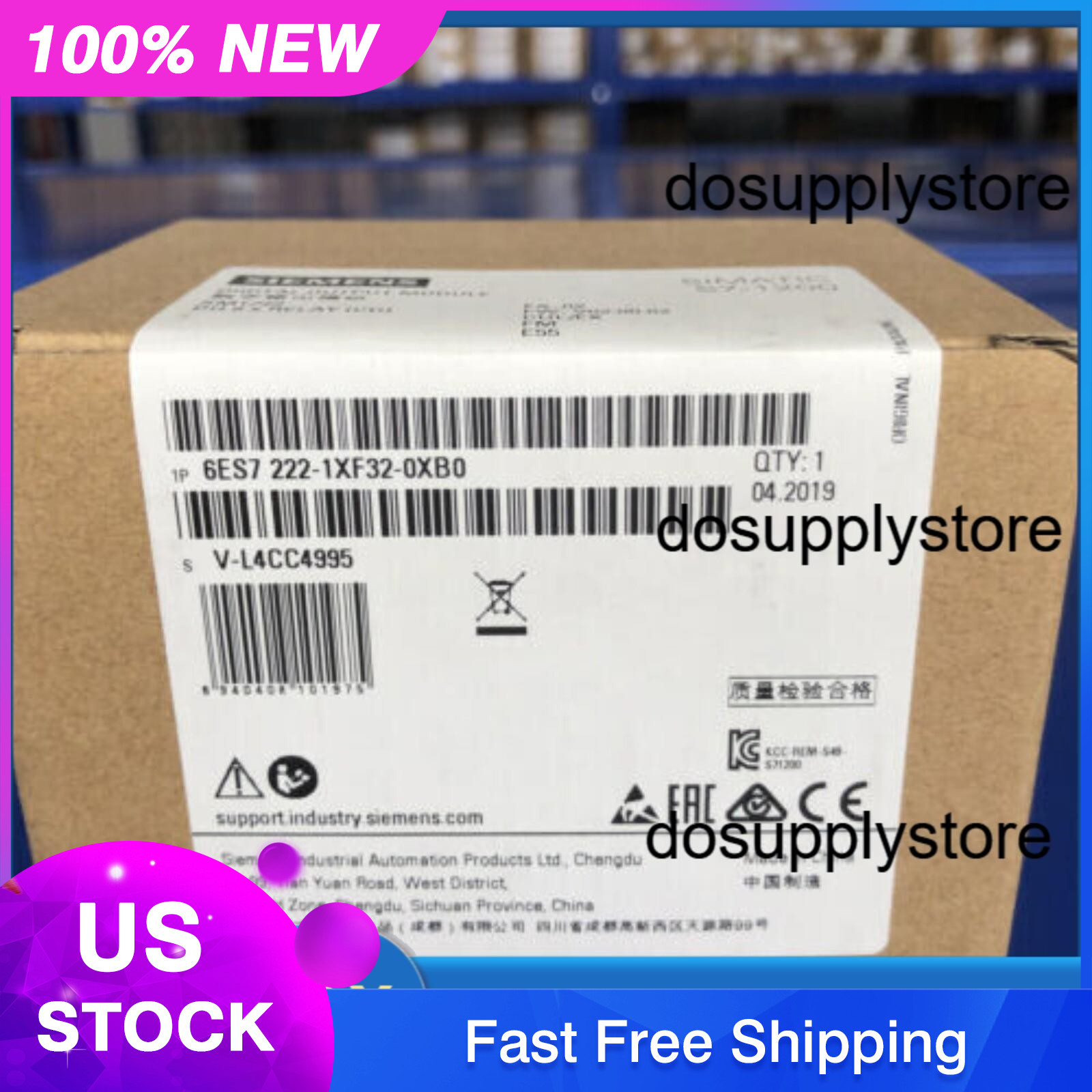 New Siemens 6ES7 222-1XF32-0XB0 6ES7222-1XF32-0XB0 S7-1200 Digital output SM1222