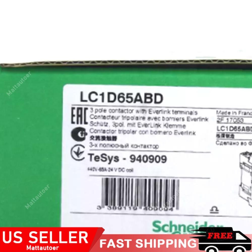 1PC Schneider LC1D65ABD Contactor 65A New In Box Fast Shipping