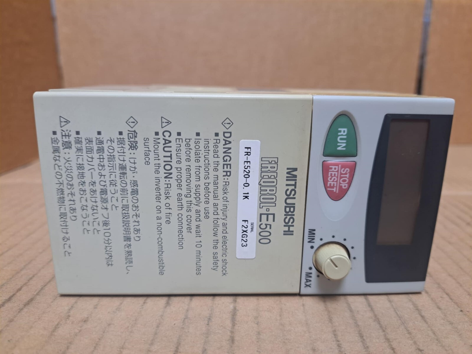 Mitsubishi Electric FREQROL-E500 Inverter Model FR-E520-0.1K