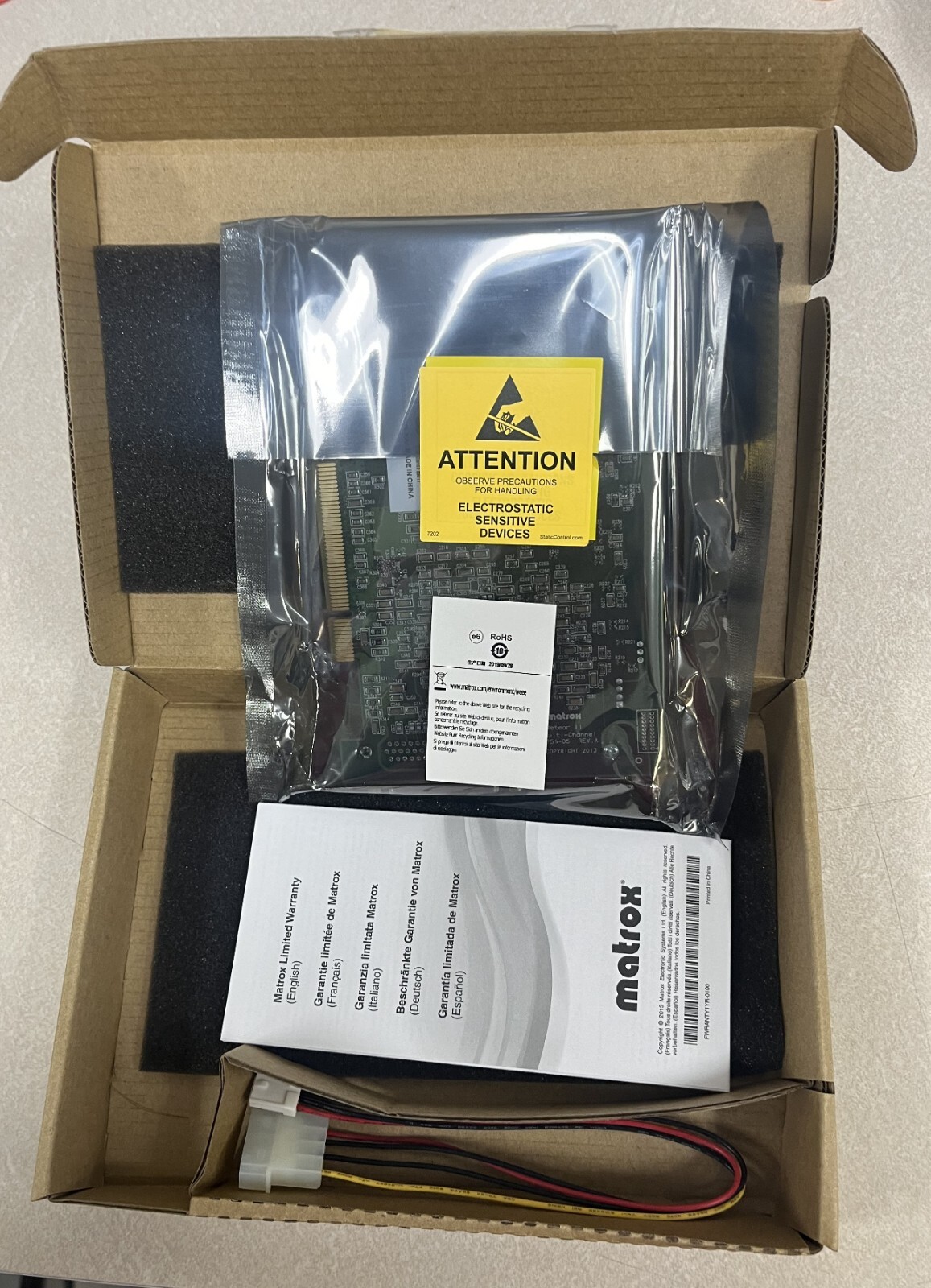 Meteor2-MC/4 Matrox Multi-Channel PCI Frame Grabber – NEW