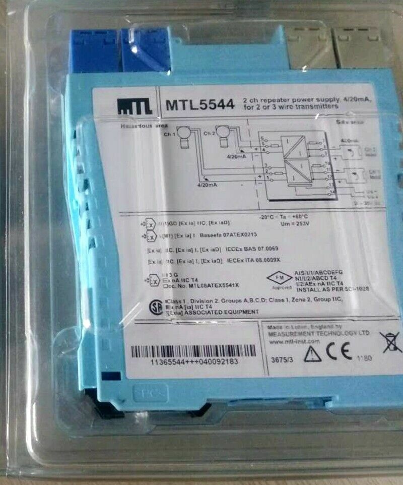 1PCS New MEASUREMENT TECHNOLOGY LTD MTL5544 Dual Channel Repeater Power Supply