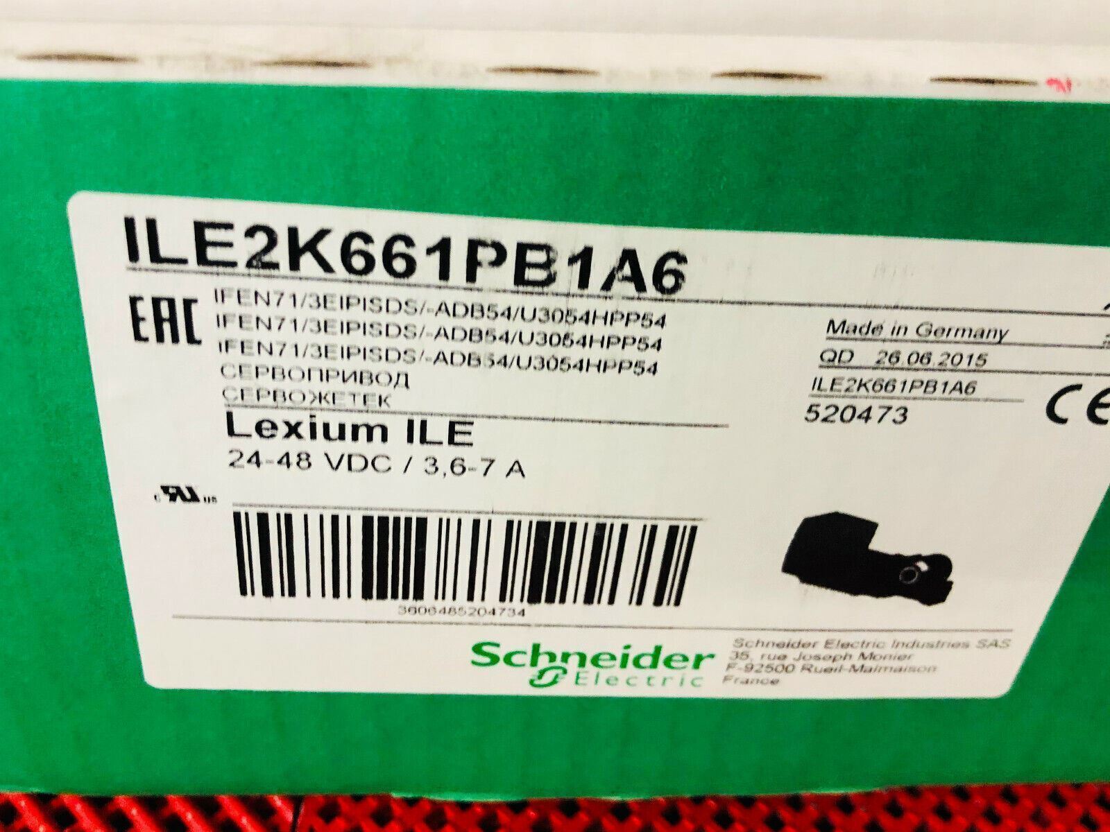 Schneider Electric ILE2K661PB1A6 DC Brushless Motor