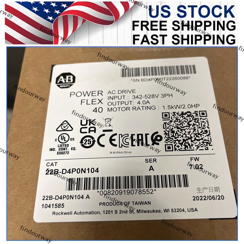 Allen-Bradley 22B-D4P0N104 / AB 22B-D4PON104 NEW