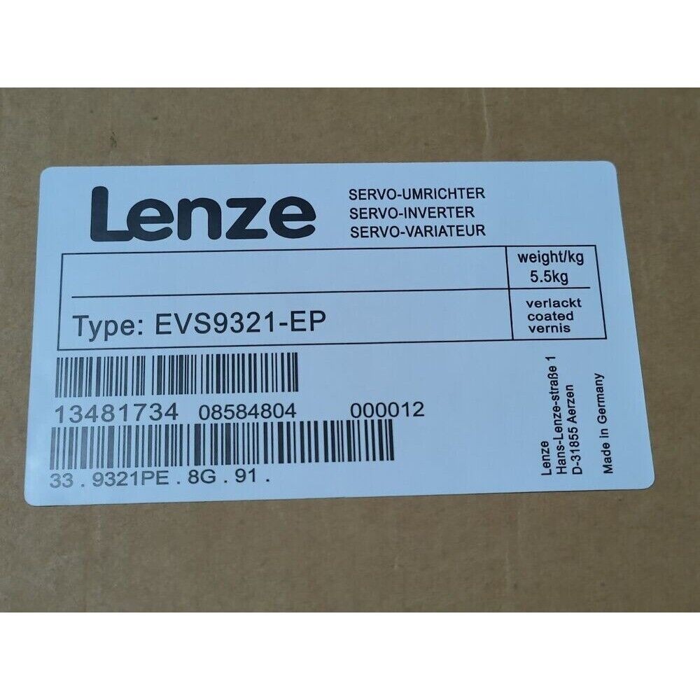 New Lenze EVS9321-EP Servo Inverter Free Expedited Shipping 12-Month Warranty