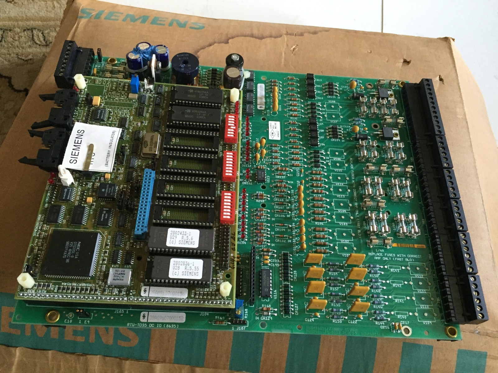 SIEMENS RTU-TD35 DC (8635),RTU8635-SSD,ASSY 2601677 PWB2601676-0002,RTU8635,CT