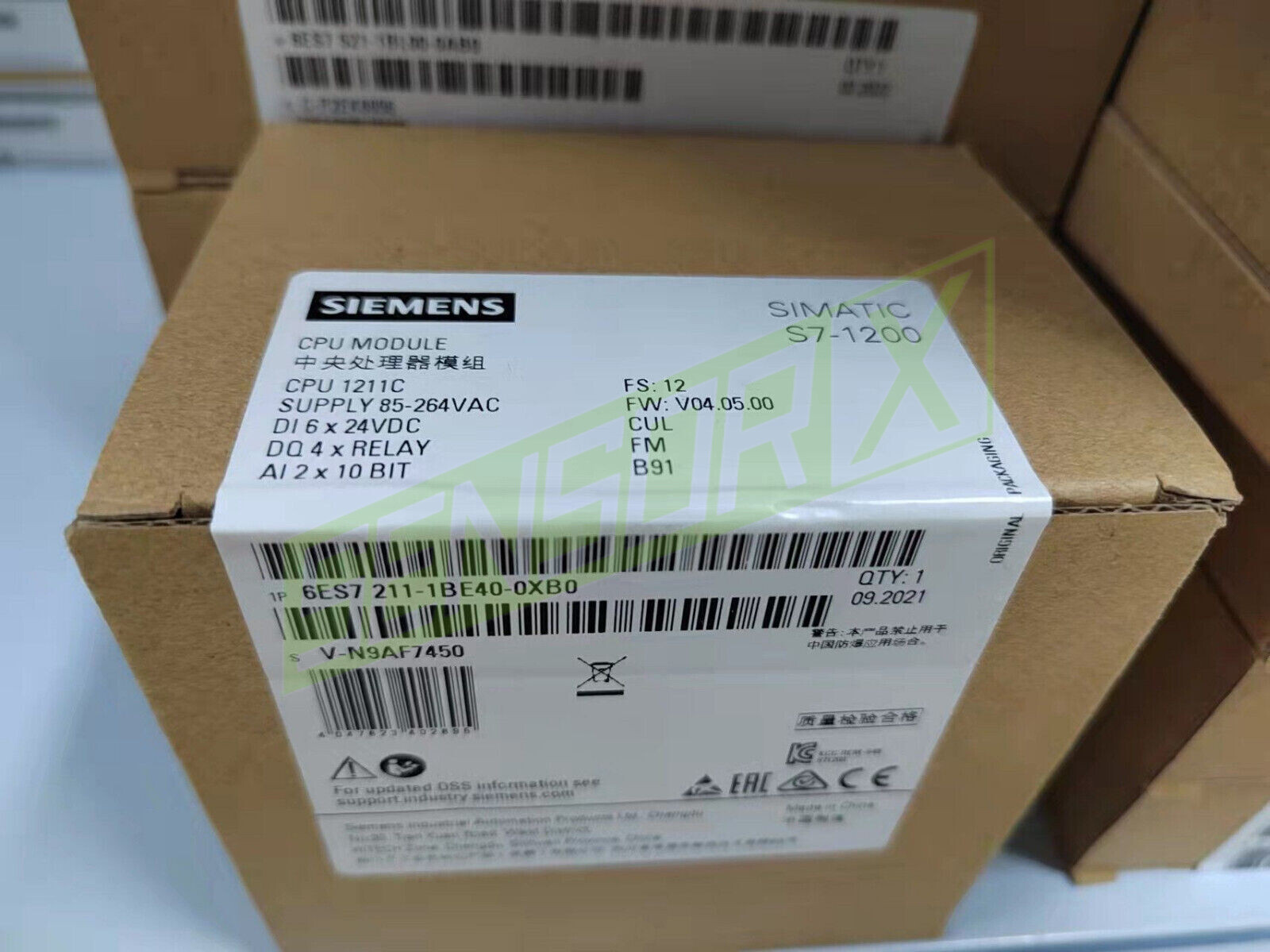 NEW SIEMENS 6ES7 211-1BE40-0XB0 CPU MODULE 6ES72111BE400XB0 EXPEDITED SHIPPING~