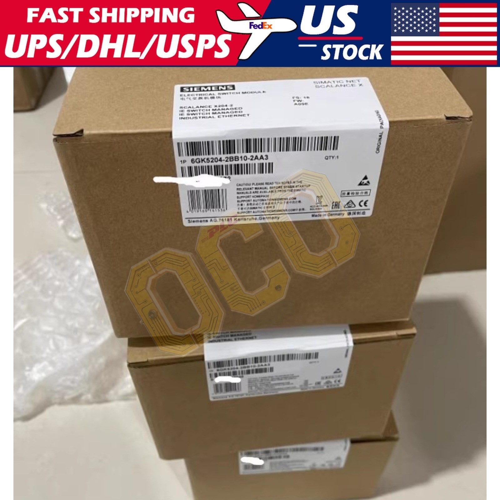 Siemens 6GK5204-2BB10-2AA3 6GK5 204-2BB10-2AA3 SIMATIC NET SCALANCE X204-2 6-P