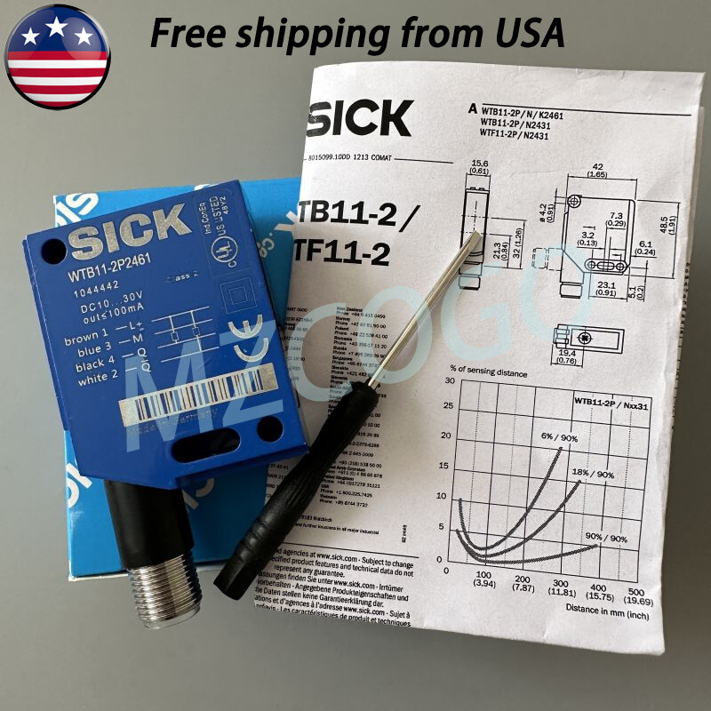 New Photoelectric Sensor Switch For Sick WTB11-2P2461 WTB112P2461 WTB11 2P2461