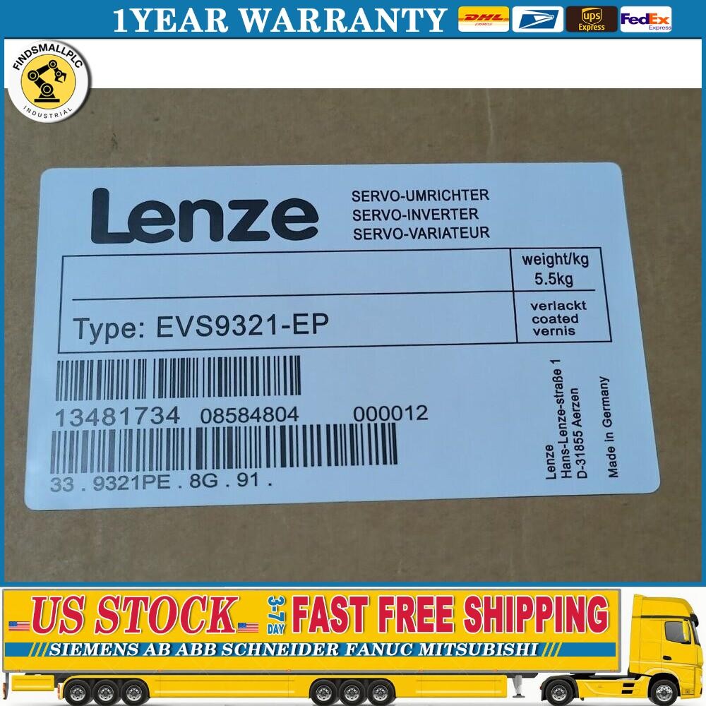 US Free TAX EVS9321-EP 1PCS New LENZE SERVO INVERTER EVS9321-EP