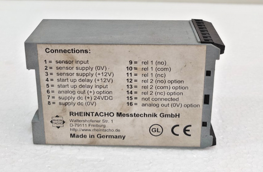 *USED & TESTED* RHEINTACHO 5823.100 PROGRAMMABLE SPEED MONITOR