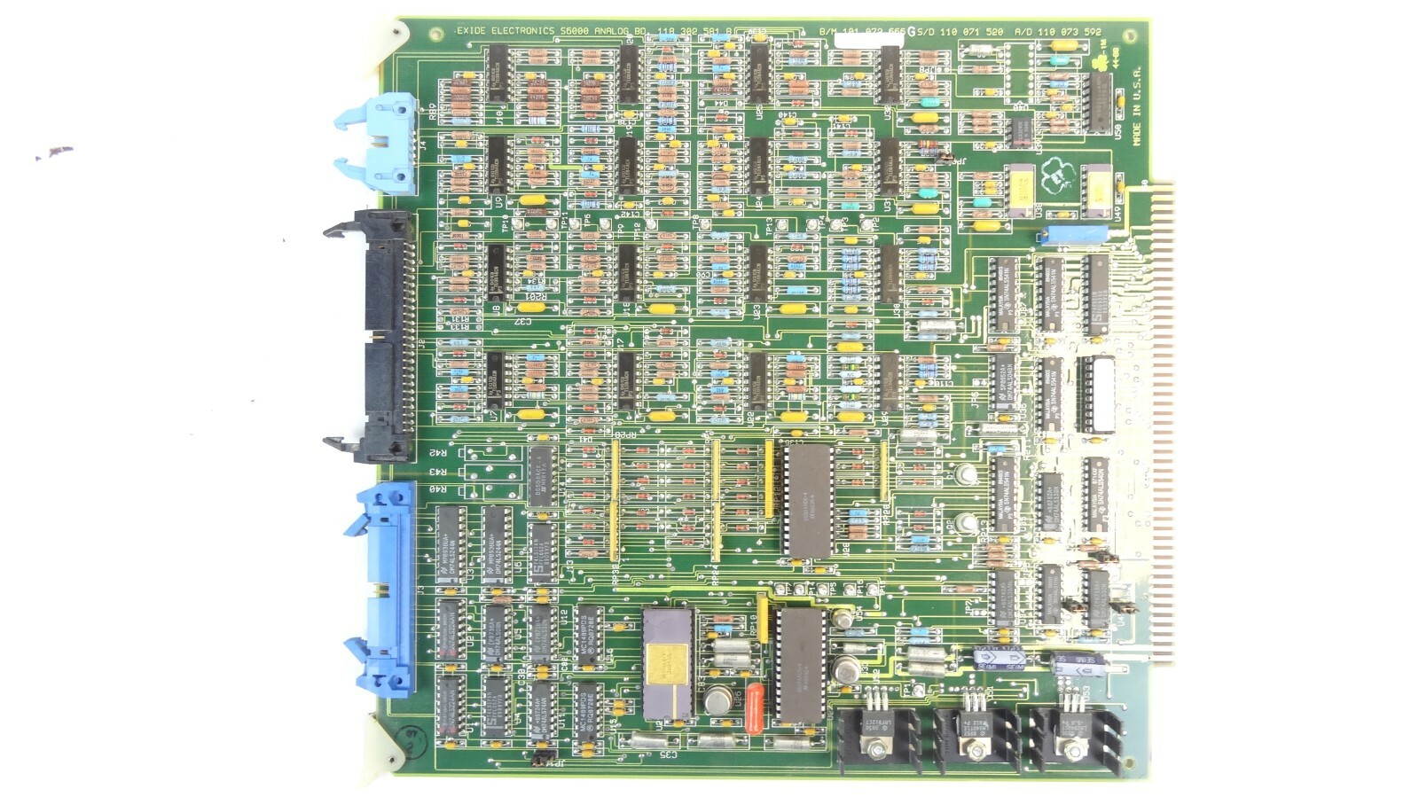 Powerware / Exide 101072666 Rev G / 118302581 S6000 Analog Board PCB Assembly