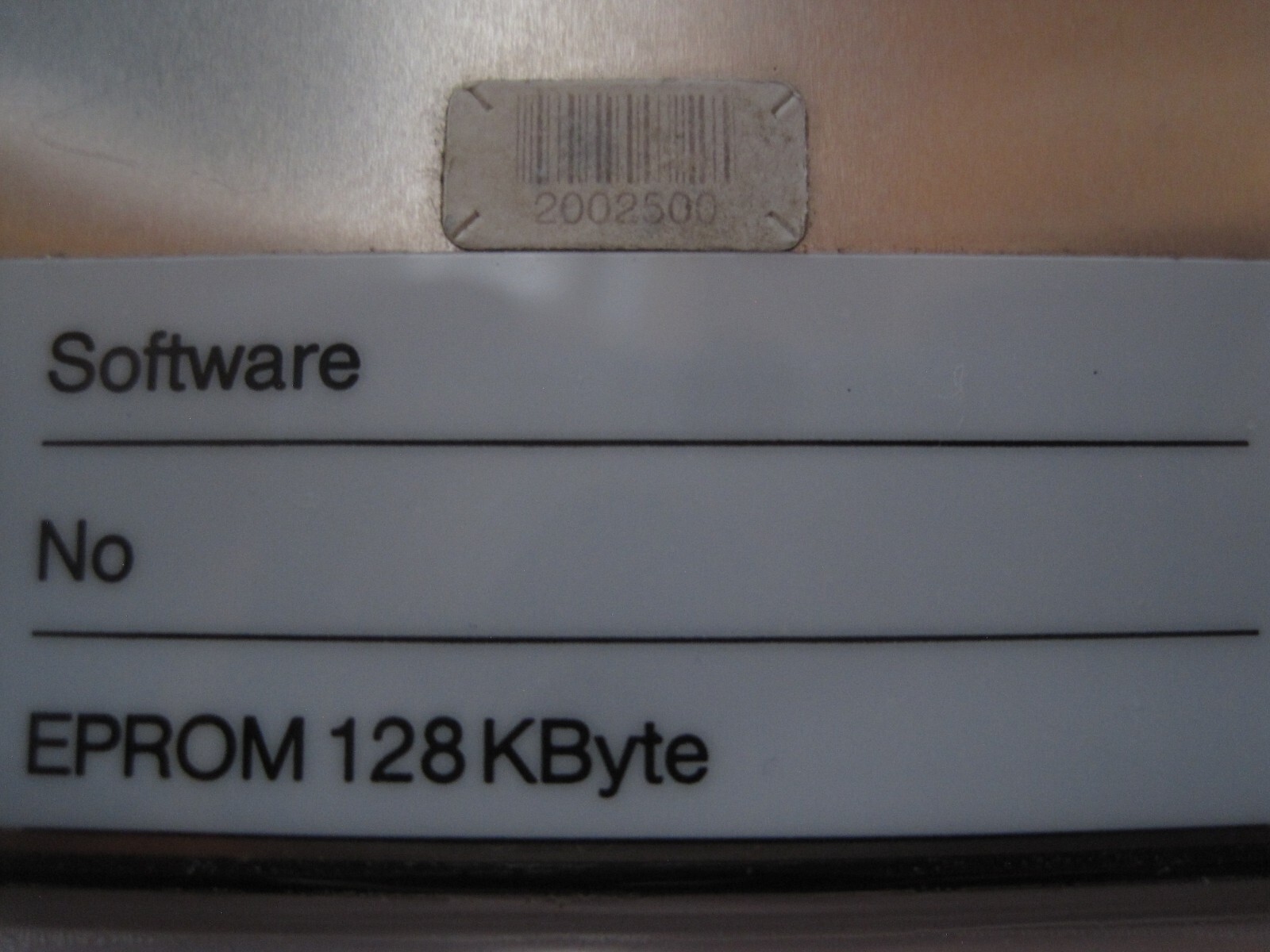 AEG Modicon PLC A120 Memory Card EPROM Card PC001 128kByte